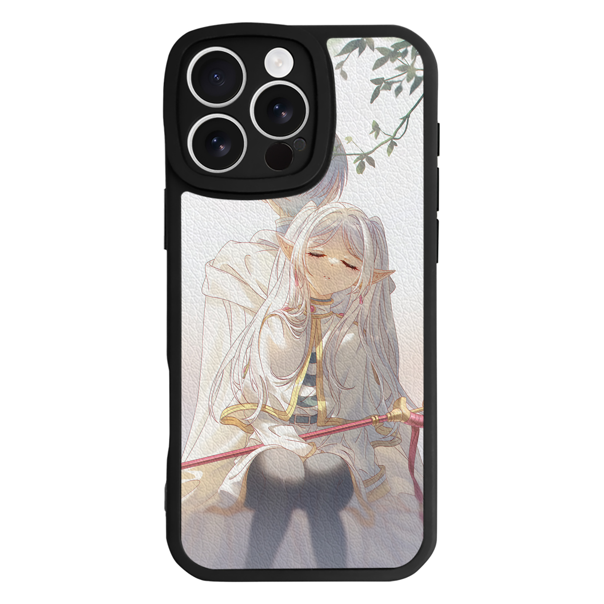 （画像用） 葬送のフリーレン Frieren 【iPhone 16シリーズ対応】シリコンスマホケース（レザー調） 材質：シリコン